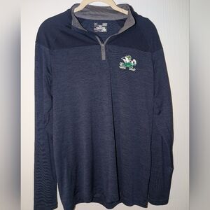 Under Armour Notre Dame Navy Quarter-Zip Size Small
